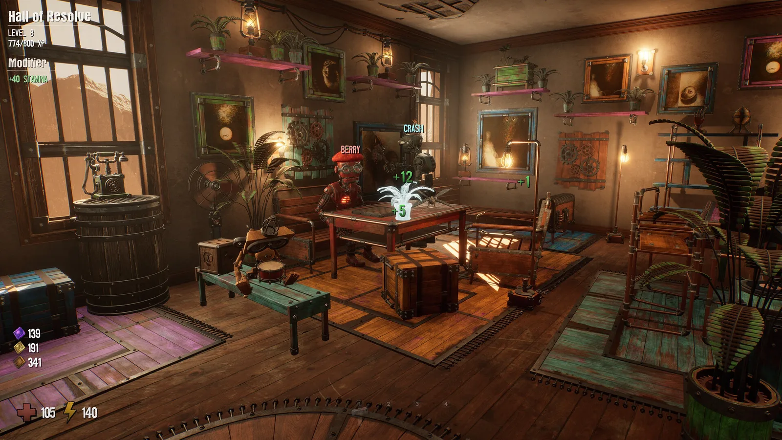A rebuilt room in the GRAIN ROT Outpost